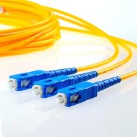 Fibre jaune Jumper For Communication optique de corde de correction de Sc de Sc de G652D G655