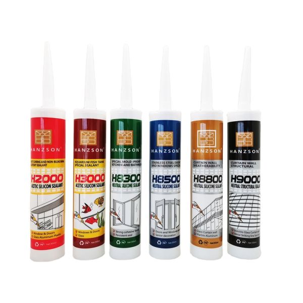 Environmentally Friendly Curing Adhesives for Glass 8600 Window Adhesives Neutral Silicone Sealant Glass Caulk Silicone