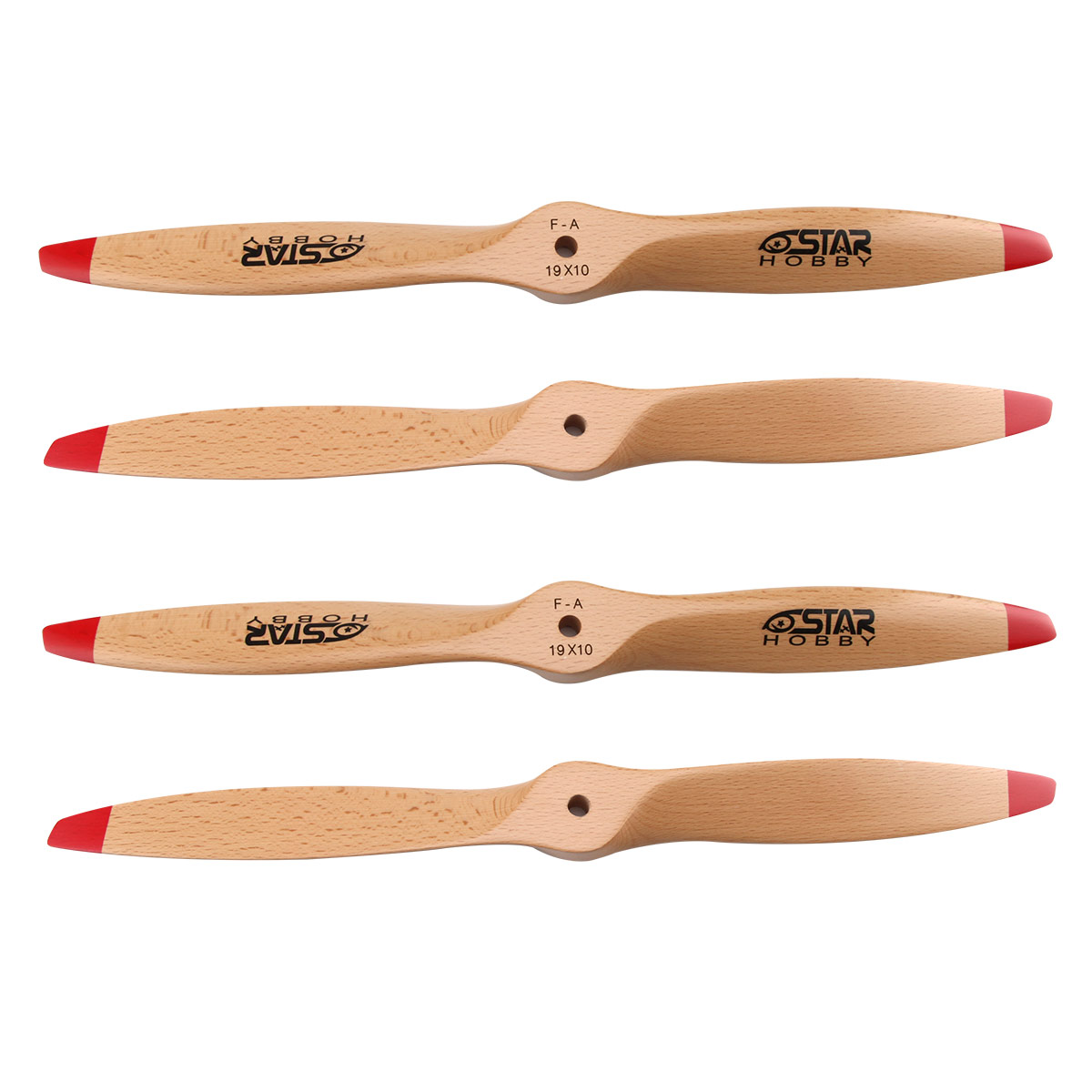 6 Star 2 Blade  Beech Wooden Gas Power Propeller Cw Tractor For Airplane Fm