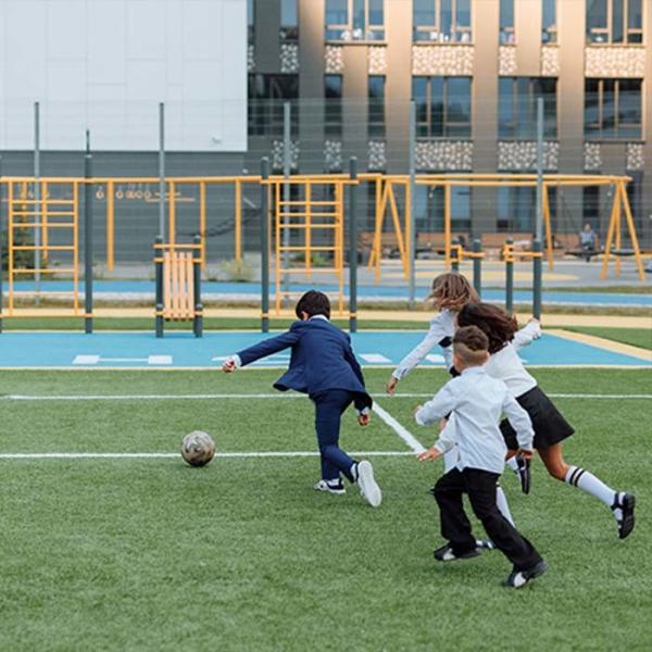 Высококачественный футбольный искусственный газон 45 мм 150 швов/м Тёмно-зеленый искусственный газон