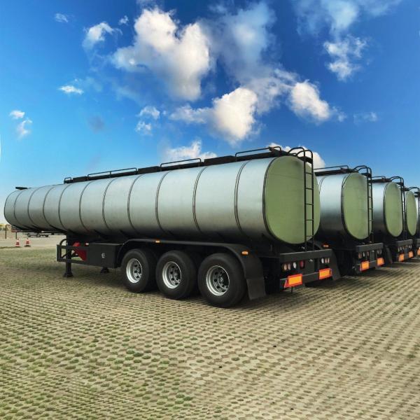 Mechanical Suspension 42000L Insulated Tank Trailer Self Dumping