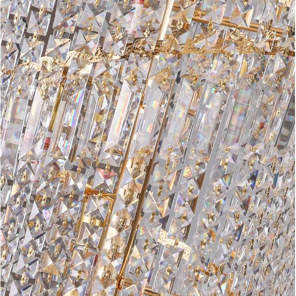 Long Hign ceiling Crystal Chandelier For Hall Project Staircase Stairwell Chandelier(WH-CY-202)