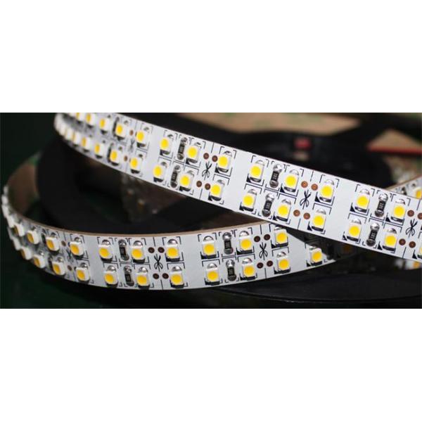 Mètre flexible à deux lignes des bandes 5 du lumen élevé 3528 SMD LED 1200 LED pour d'intérieur