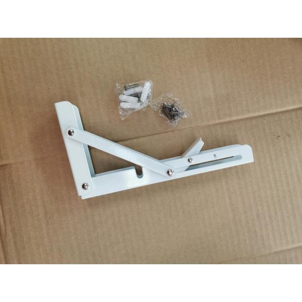 Powder Coated White Metal Support Mount Folding Shelf Brackets for Performance