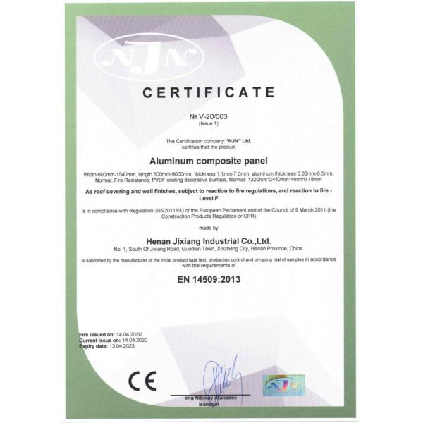 4*8 FR Exterior Aluminum Panels For Buillding Cladding