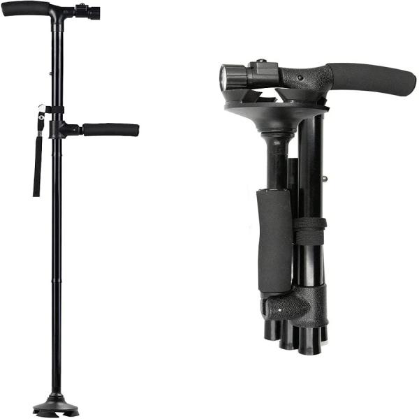 2016 wholesale folding cane free adjustable walking cane with LED light