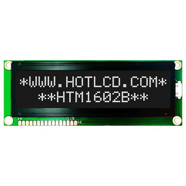 дисплей характера 16x2 средний LCD с зеленым цветом освещает HTM1602B контржурным светом