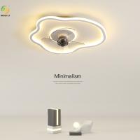 Ventilateur de plafond Cloud Light Ultra-Thin Quiet Restaurant Salon Chambre Fan Light