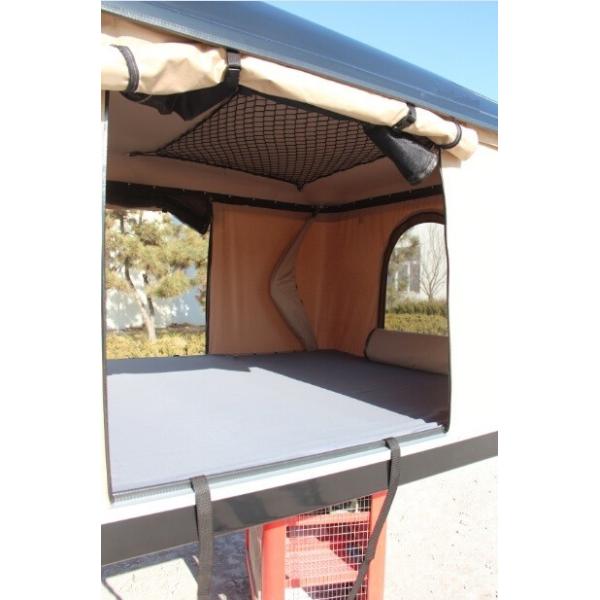 35%Cotton Fabric Hard Shell Roof Top Tent for All-Weather Camping Enthusiasts