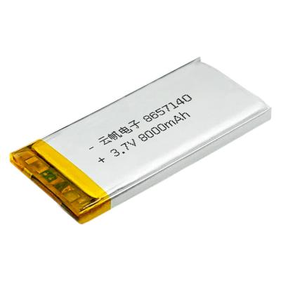 8000mAh 3,7 V Bateria de polímero de baixa temperatura Pacotes de baterias personalizados