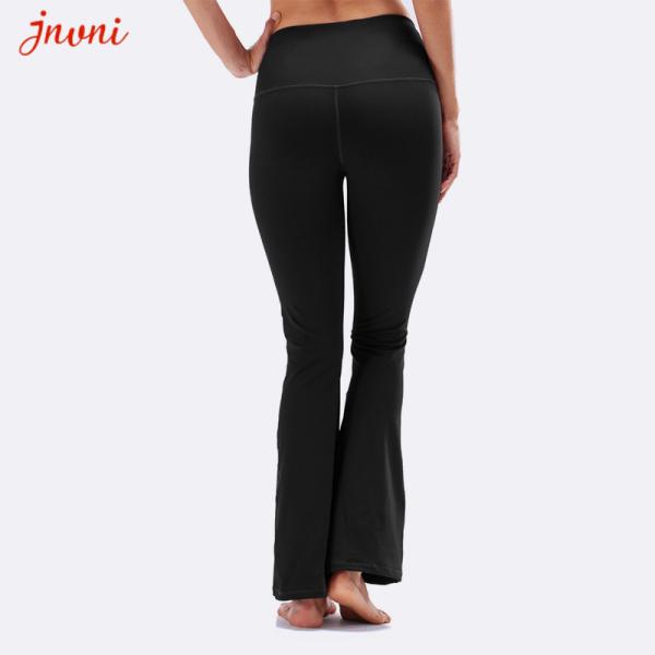 Squat Proof Bamboo Fiber Yoga Bootcut Leggings Yoga Flared Pants Tummy Control