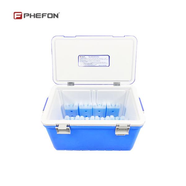 30L Camping Cooler Box With Matching Ice Packs, 24 Hours Superior Insulation Ice Cooler Chest, Stackable Space-saving Structure, Customizable Appearanc