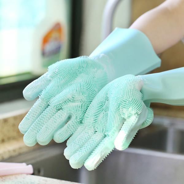 Silicone Dishwashing Gloves for Temperature Range -40 220 C Highly Welcome OEM/ODM