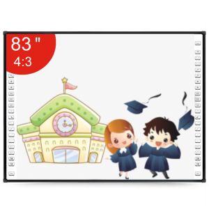 83 Inch Infrared Interactive Whiteboard with 32768*32768 Resolution for Classroom and Conference