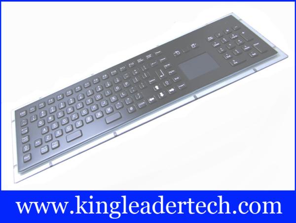 As chaves da Poeira-prova 103 enegrecem o teclado do quiosque do metal com Touchpad e teclado do número