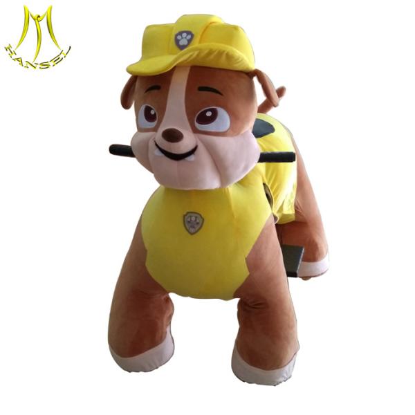 Hansel latest amusement equipement animal bike for mall walking paw patrol toy  with led
