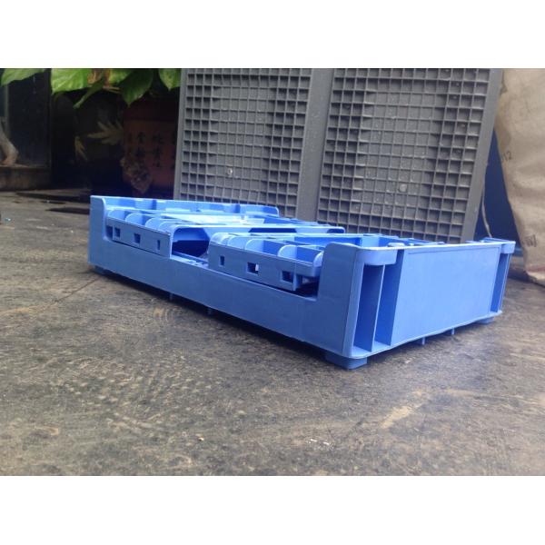 Heavy Duty Blue  Folding Pallet Box High Strength Long Life Span