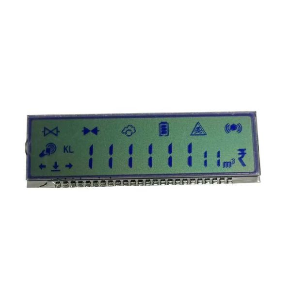 Cheap Customized Size 7 Segment 8 Digit Reflective Positive Stn Lcd Display Screen For Gas Meter