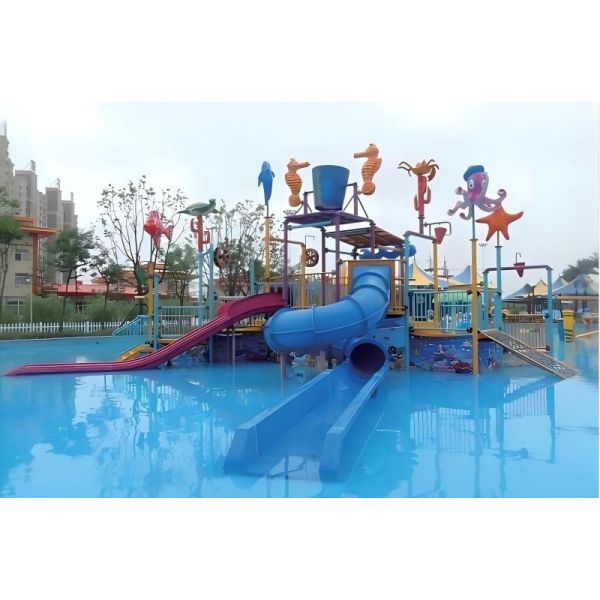 Marine Theme Village Water Park Interactive Small Sized 235m2