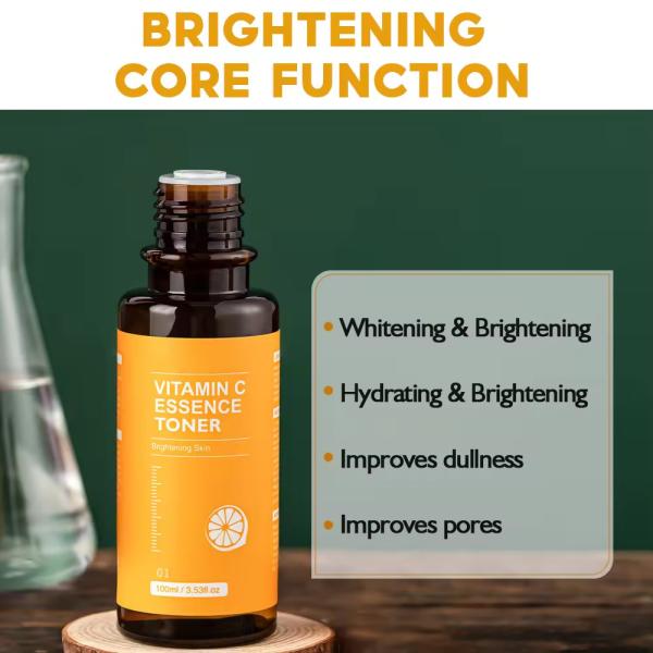 Органический отбеливающий тонер для лица омолаживающий уход за кожей лица витамин С тонер