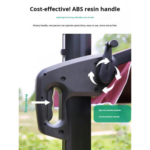 Customized Aluminium Garden Parasol Outdoor Patio Waterproof Umbrella