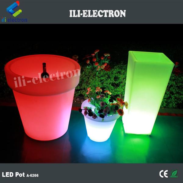 Color Changing Rechargeable Led Vase Planter Touch Control