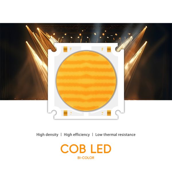 Wholesale High Luminous Efficiency 300W+300W 5555 Bicolor High Power COB LED Chip High CRI 95 White COB  for Film Video Light
