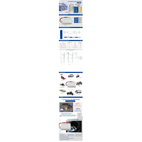 Cold starting large ultracapacitor 3000f 2.7v supercapacitor 2000f 16v