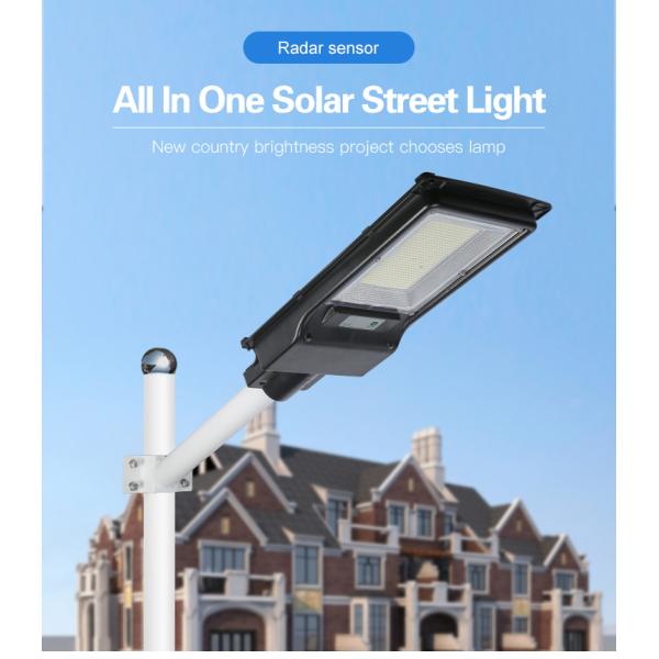 100 w 200 w Ip65 интегрировали все в одном солнечном уличном свете