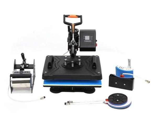 Real Plate 29x38Cm 5 In 1 Mug Heat Press Machine For T-Shirt