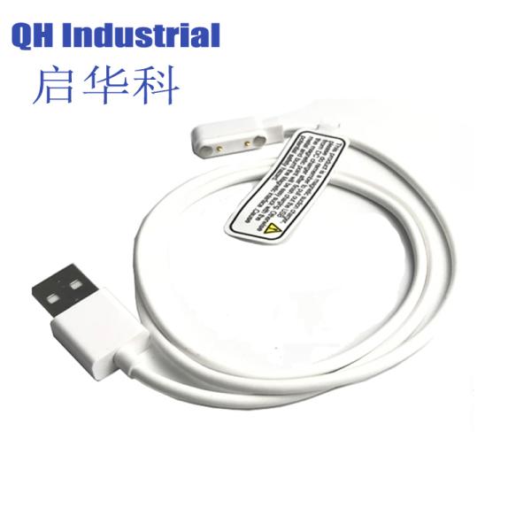 2Pin 7.6mm Pitch Waterproof Pogo Pin Connector Electronic Connector 2pin Magnetic Pogo Pin Connector