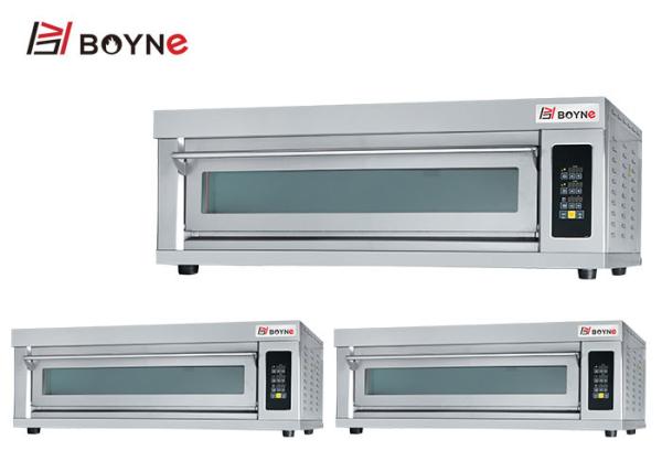 Plataforma de controle meados de Oven One Deck Three Trays do microcomputador da extremidade para a loja do pão