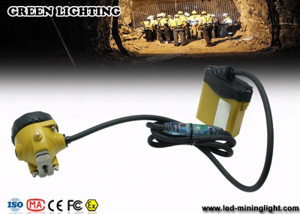 25000 Lux Waterproof LED Mining Light With Warning Red Light on Cable