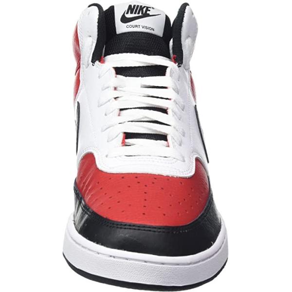 Mesh Lining Nike Court Vision Mid Men'S Sneakers Black White Red DM1186 600