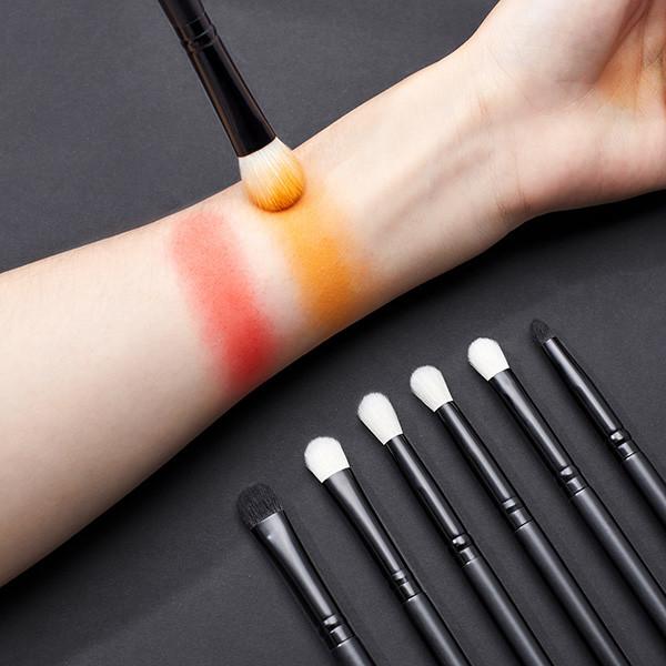 Jessup Black 12pcs Essential Eye Makeup Brush Set Private Label Makeup Line Factory Mixed hair Brushes T322