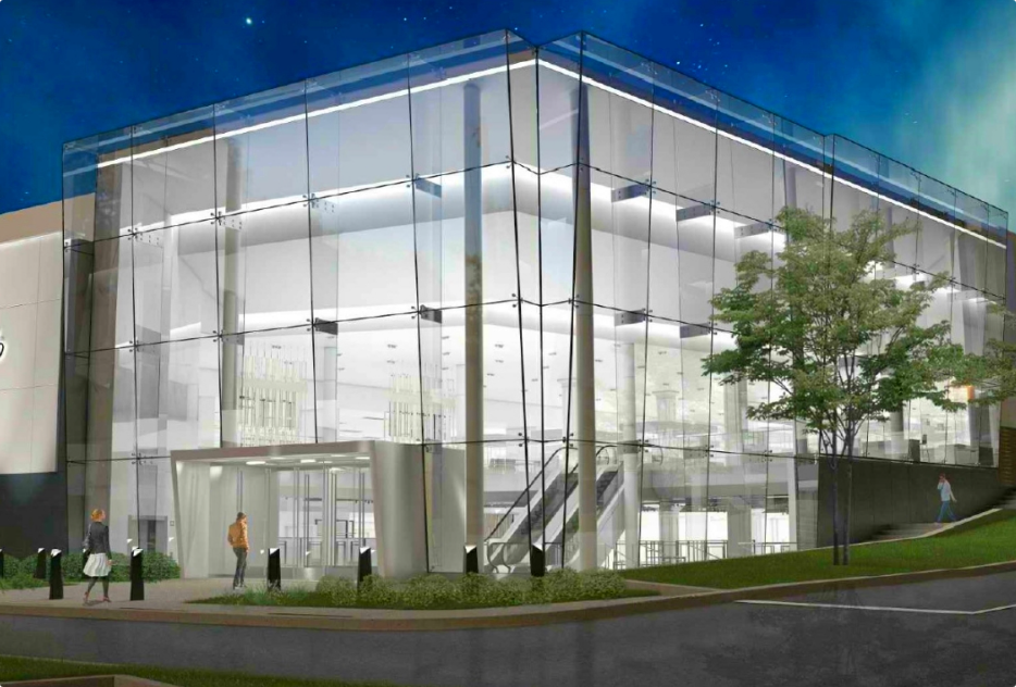 Custom Super Height Clear Super White Toughened Laminated Glass Fins Wall Facades