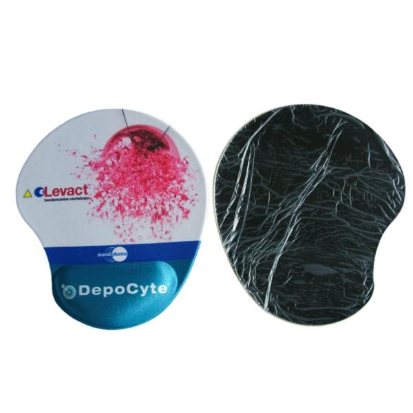 Custom Made Silicone Wrist Rest Gel Mouse Mat With Full Color Printed