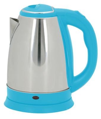 chaleira de chá elétrica de aço inoxidável azul do instante 1.8L comercial