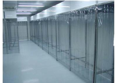 Quarto desinfetado da farmácia de aço inoxidável da classe 100 com a parede de cortina plástica do PVC