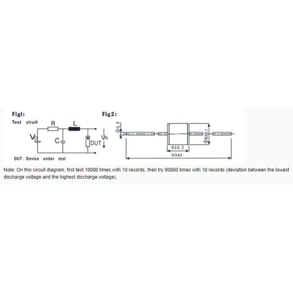 Ceramic 2 - Electrode Arrester Gd Tube Protection ZM86 2R600L Series
