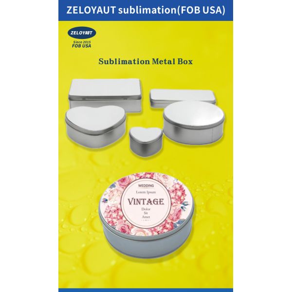 High Quality Custom Metal Tin Box Wholesale Sublimation Blank for Gift Storage for Holiday Supplies