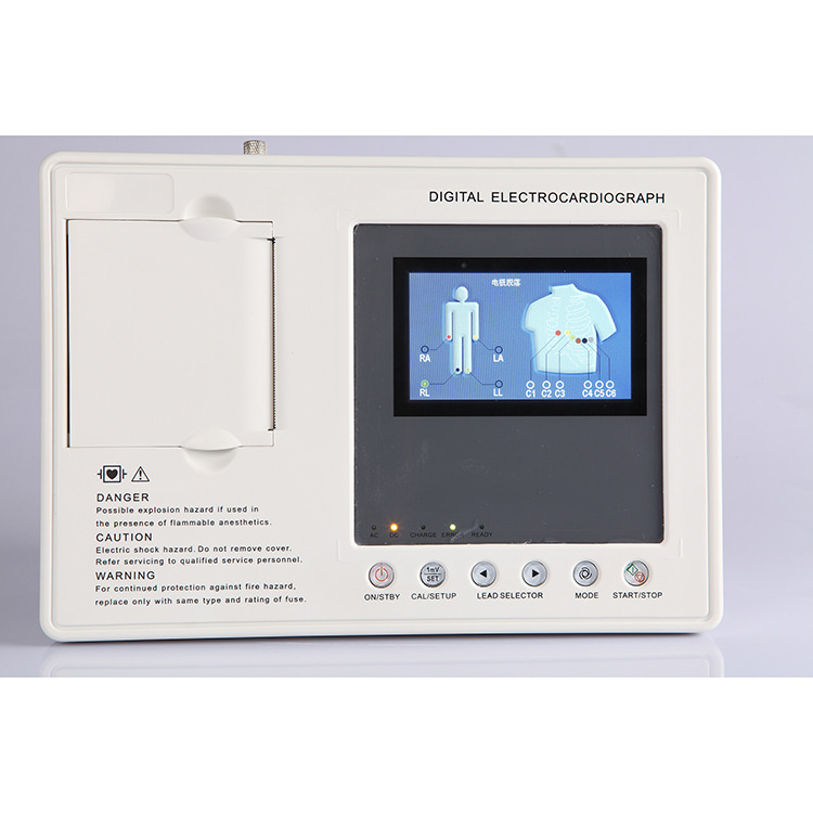Metal ecg machine Digital 3 Channel 12 leads ecg machine electrocardiograph ecg machine