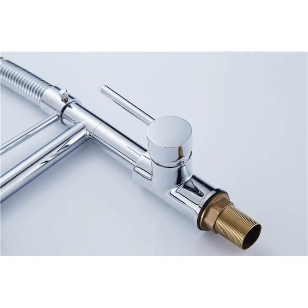 304 Stainless Steel Gold Kitchen Taps Pull Down Sprayer Spring Kitchen Mixer Faucet
