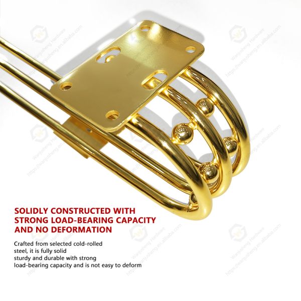 Newly Designed Decorative Hardware Furniture Legs Gold Cabinet Feet Household Sofa Metal Base Frames and Long Iron Sofa Legs