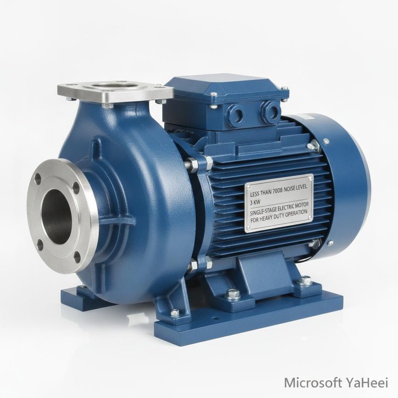 Less Than 70dB Noise Level 3 KW Rated Power Single-stage Electric Motor Water Pump for Heavy Duty Operation