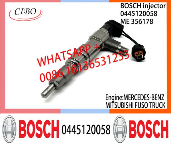 Conjunto original 0445120058 ME356178 do injetor de combustível ME356178 de BOSCH 0445120058 para o CAMINHÃO de MERCEDES-BENZ/MITSUBISHI FUSO