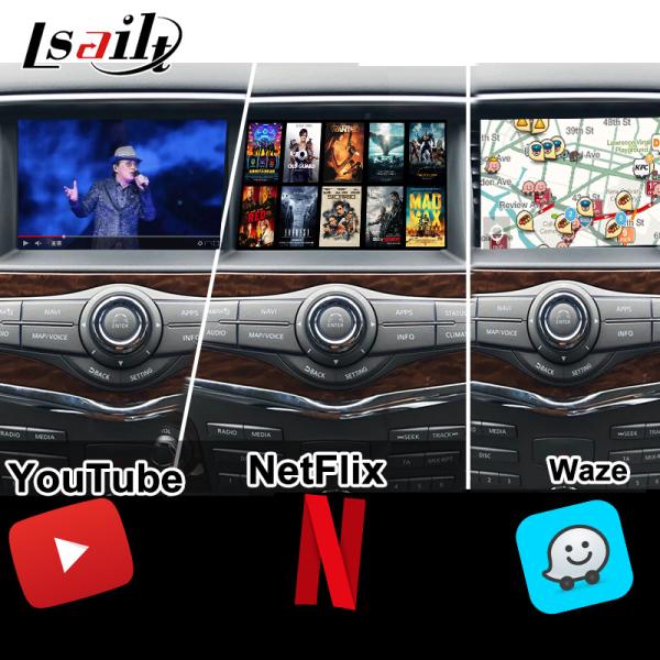 Lsailt 8+128G Android 13 Модуль инфоразвлечений для Nissan Patrol Y62 2010-2020 Включает беспроводную CarPlay, NetFlix