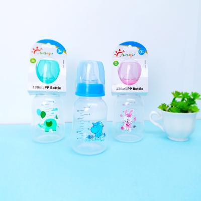 garrafa de alimentação recém-nascida do bebê dos PP do silicone do produto comestível de 5oz 130ml