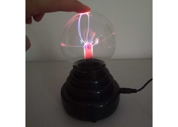 Tabletop Decoration Sound Active 3 Inch Plasma Ball With Battery For Festival Gift