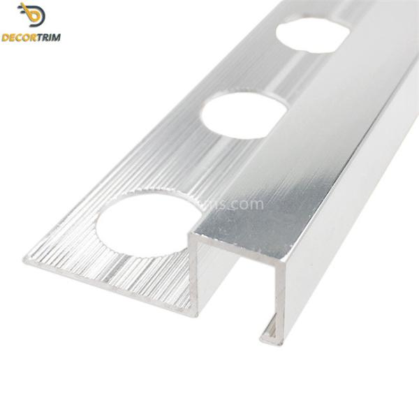 Square Edge Tile trim Metal Tile Trims Tile Edge Trim Bunnings Outdoor 8mm